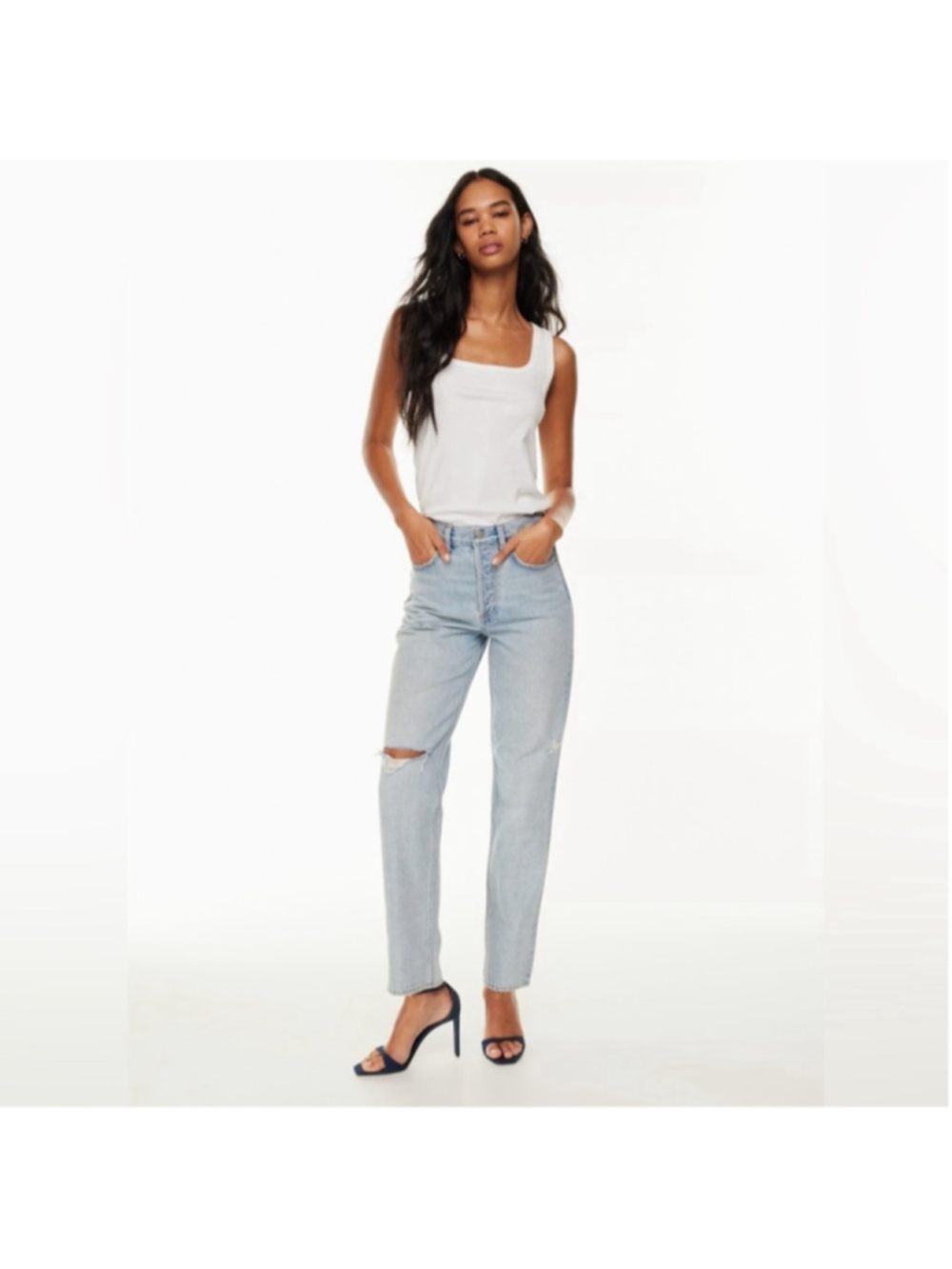 Aritzia Denim Forum '90s Boyfriend High Loose Jeans 30L sz 23